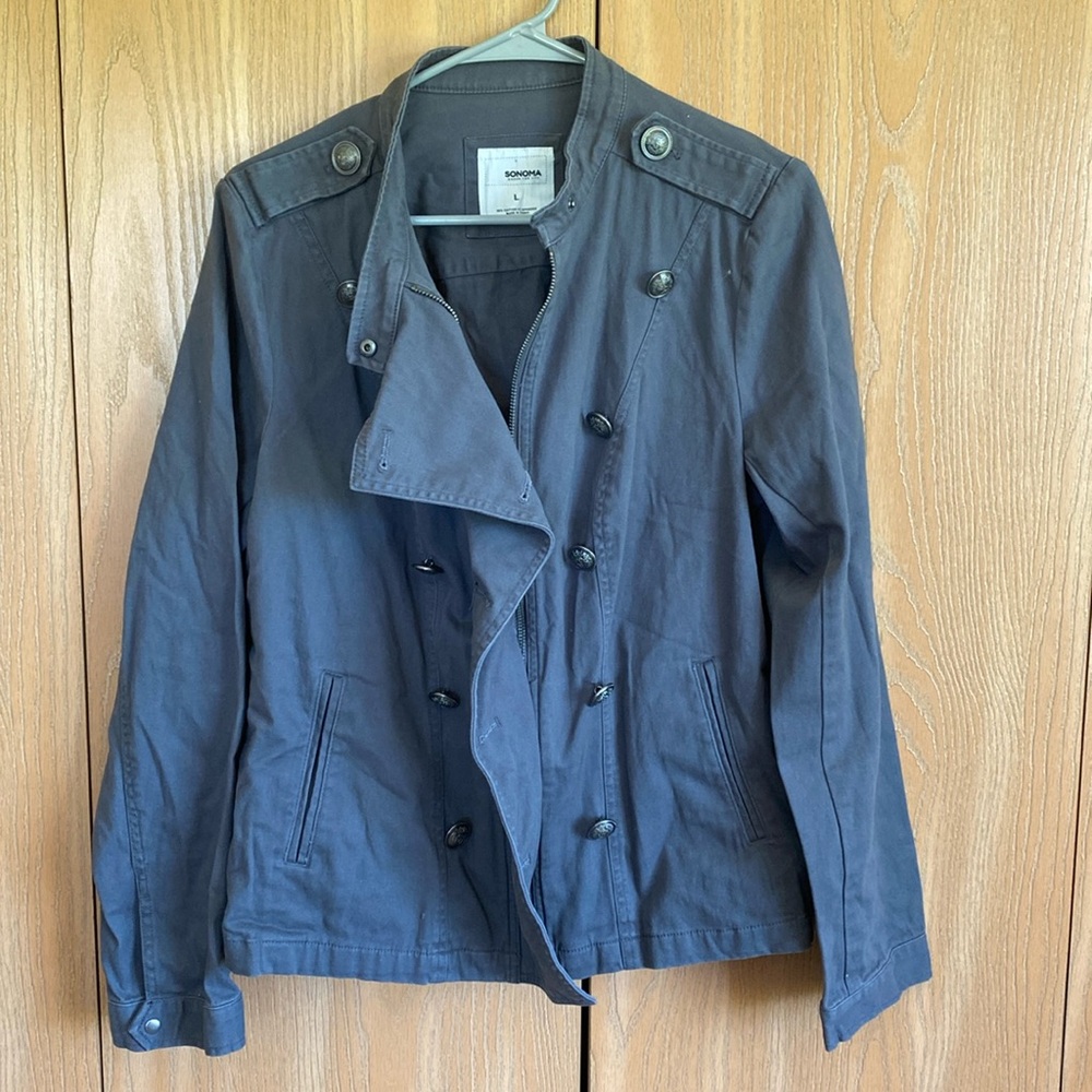 Gray utility jacket